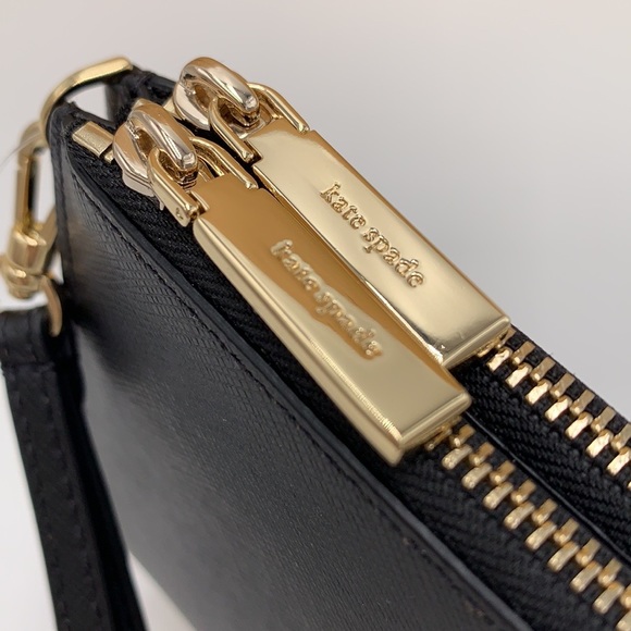 KATE SPADE Madison Double Zip Wristlet BLACK COLOR - Picture 4 of 14
